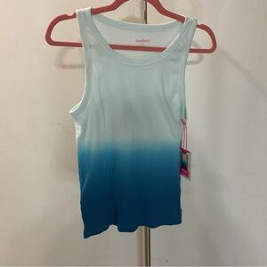 Juicy Couture Sport Blue Ombre Cotton Women's Tank Top Size L NWT